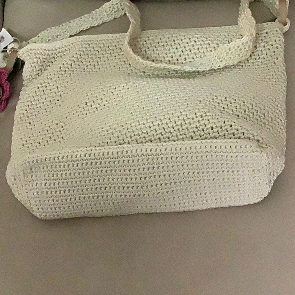 THE SAK Leaf Crochet Shoulder Bag White - Picture 5 of 7